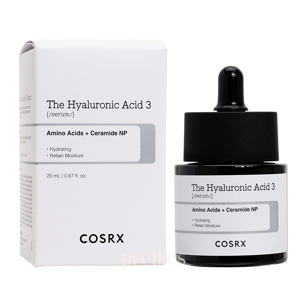 COSRX Hyaluronic Acid 3 Serum 20ml - Hydrating Facial Moisturizer for Dry Skin - Day & Night Skincare Routine