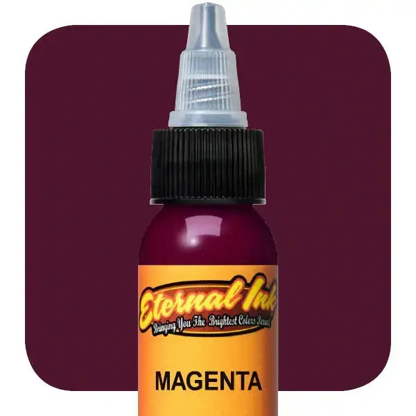 Premium Magenta Eternal Ink - 1 oz Bottle for Tattoo, Calligraphy & Art Projects | Long-Lasting Vibrant Color