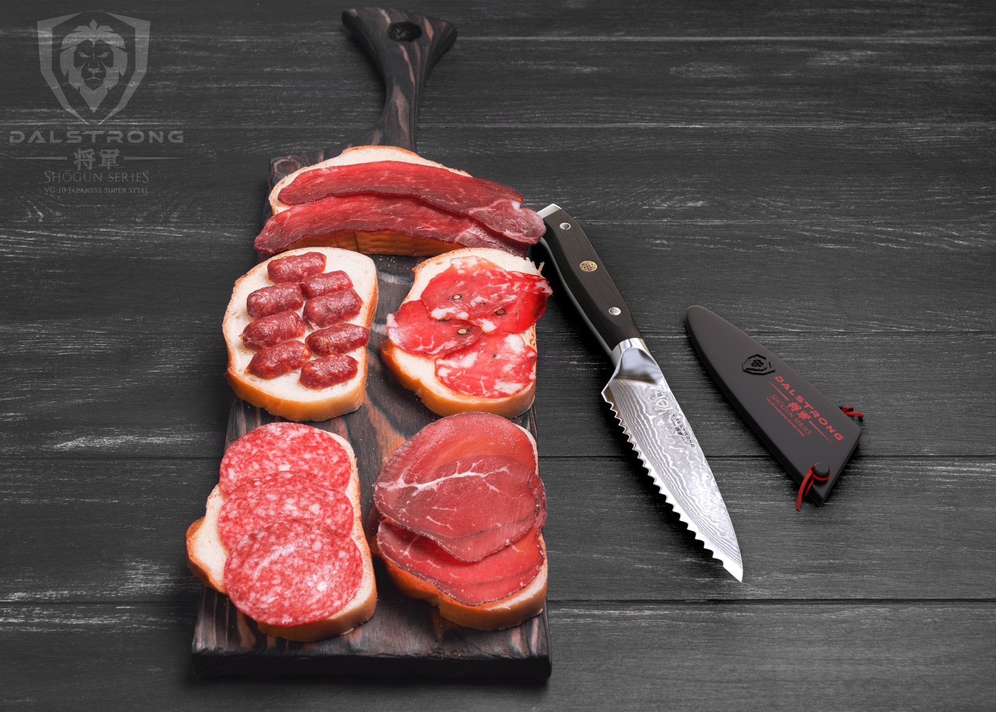 Premium Serrated Paring Knife 3.5 Inch - Shogun Series ELITE by Dalstrong - Perfect for Fruit Peeling, Vegetable Slicing & Kitchen Prep