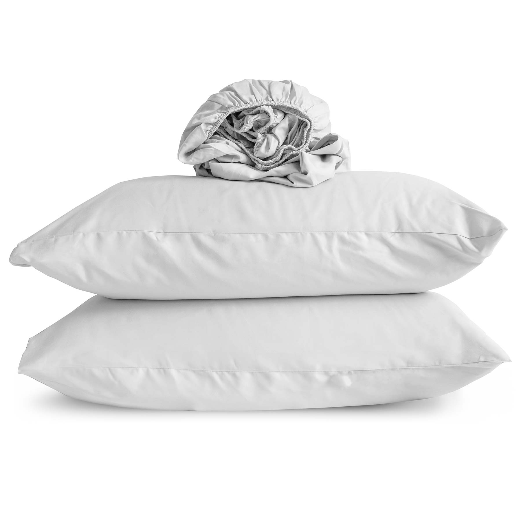 Organic Cotton Fitted Sheet Set - Queen Size, Deep Pocket, 4-Piece Bedding Set - Soft & Breathable for All-Season Comfort - Perfect for Master Bedroom, Guest Room & Vacation Homes
