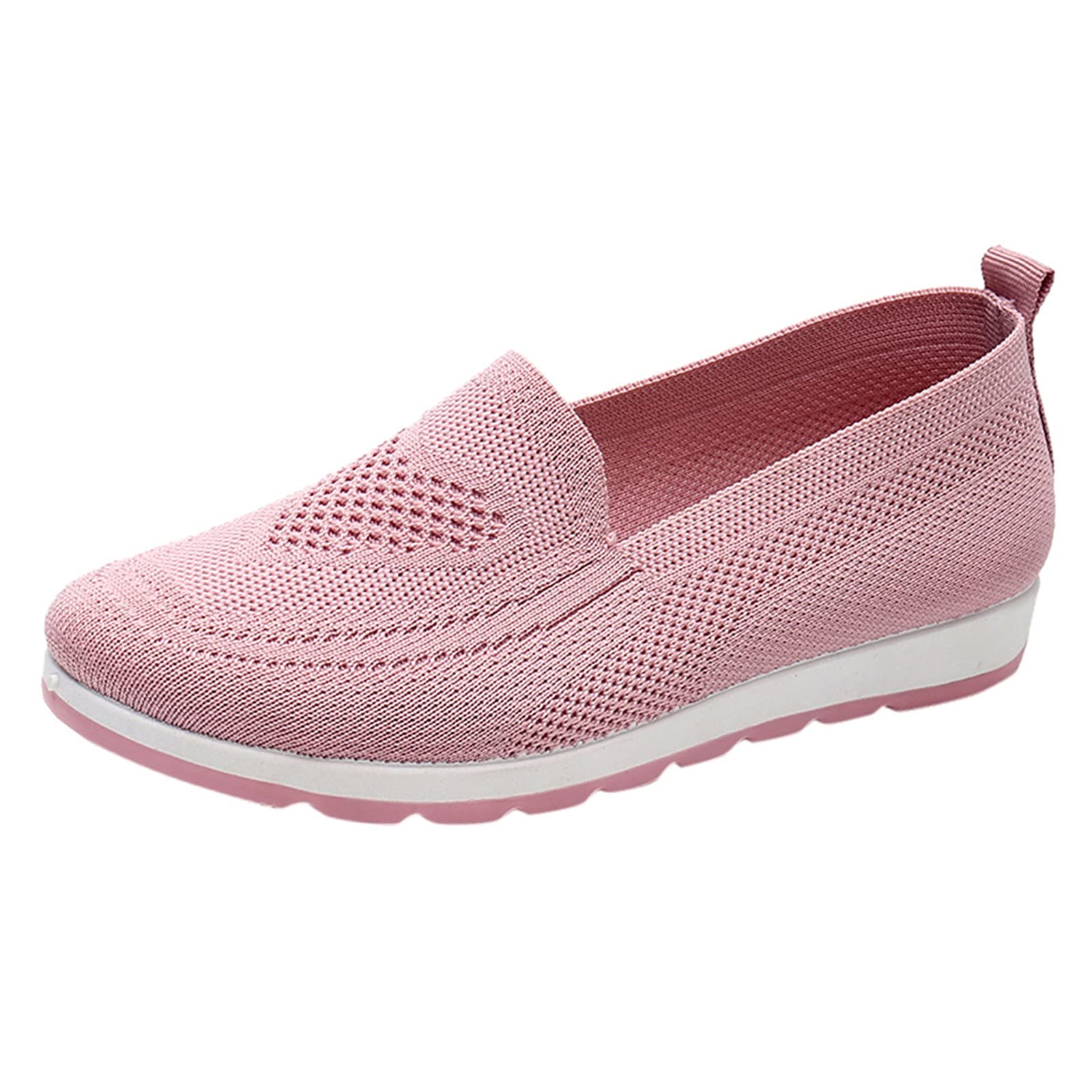 **MLAGJSS Women's Slip-On Walking Shoes – Breathable Mesh Running Sneakers for Outdoor Sports, Jogging & Casual Wear**