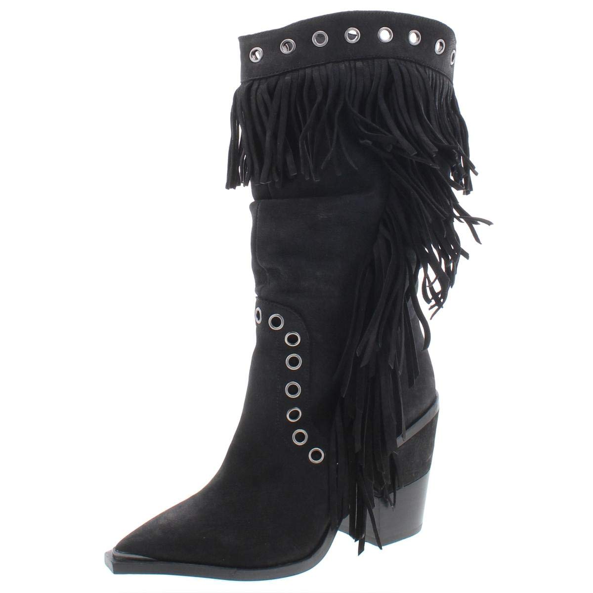 Kenneth Cole Women's West Side Mid Fringe Fashion Boots - Stylish Ankle Boots for Women, Comfortable & Trendy Fall Winter Booties for Casual Outings, Office Wear & Night Out