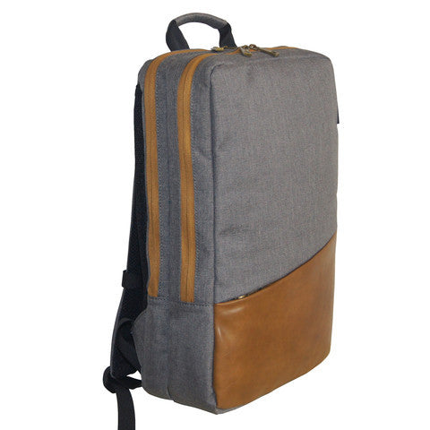 Nifteen Canvas Dual Backpack for 15 Inch Laptop - Waterproof Travel Backpack with USB Charging Port, School College Backpack for Men & Women, Perfect for Work, Commuting & Outdoor Adventures