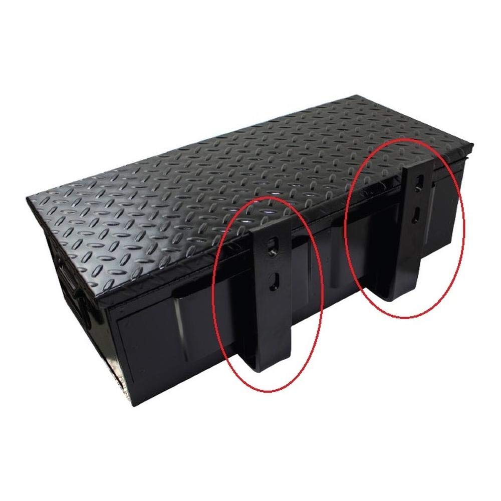 RAParts Universal Tool Box Mounting Brackets for Tractors, Trucks & Forestry Equipment - Heavy Duty Metal Toolbox Mount Kit for Pickup Trucks, Farm Tractors & Skidders (Perfect for Worksite Organization & Secure Storage)