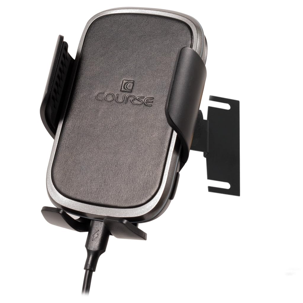Course Motorsports DirectFit Automatic Gripping Wireless Charger & Phone Holder for Toyota Tundra (2007-2013) - Black Car Mount for Safe Driving & Hands-Free Charging