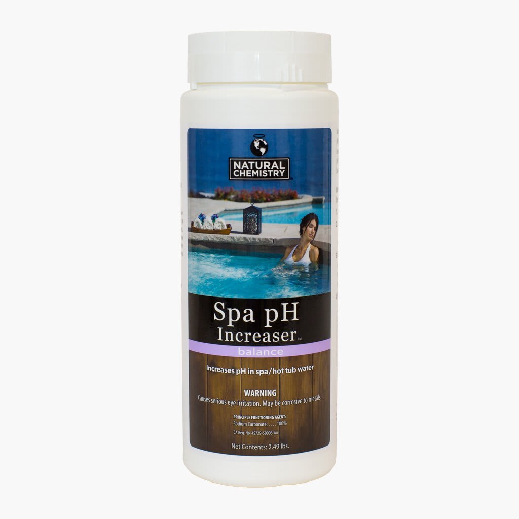 Natural Chemistry Spa pH Increaser – 2.49 lb Bottle (14202NCM) | Balances Hot Tub & Pool Water pH Levels for Crystal Clear Water