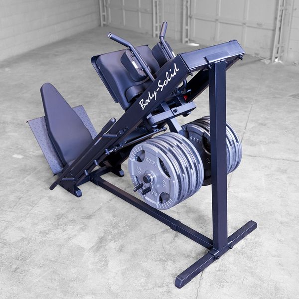 Body Solid Leg Press Hack Squat Machine - Heavy Duty Home Gym Equipment for Strength Training | Perfect for Leg Workouts, Squats & Lower Body Exercises