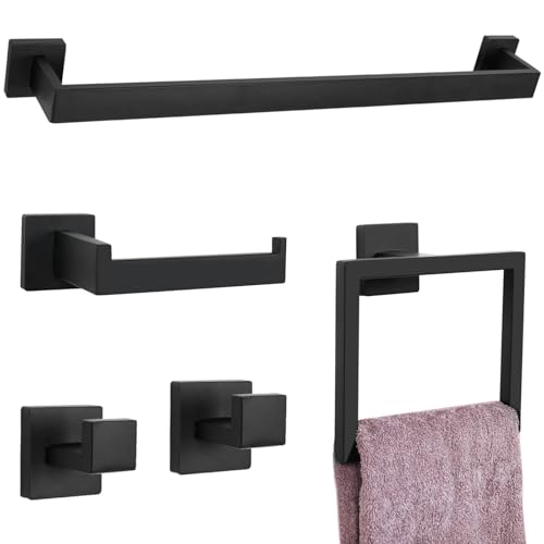 5 Pcs Matte Black