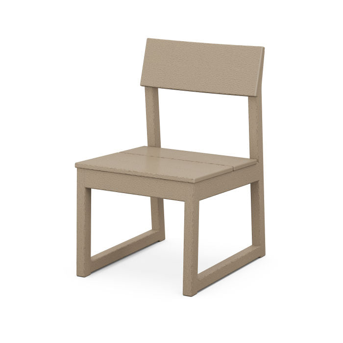 POLYWOOD EDGE Dining Side Chair - Weather-Resistant Outdoor Patio Furniture for Garden, Poolside, and Backyard Dining - Heavy-Duty All-Weather Plastic Adirondack Chair