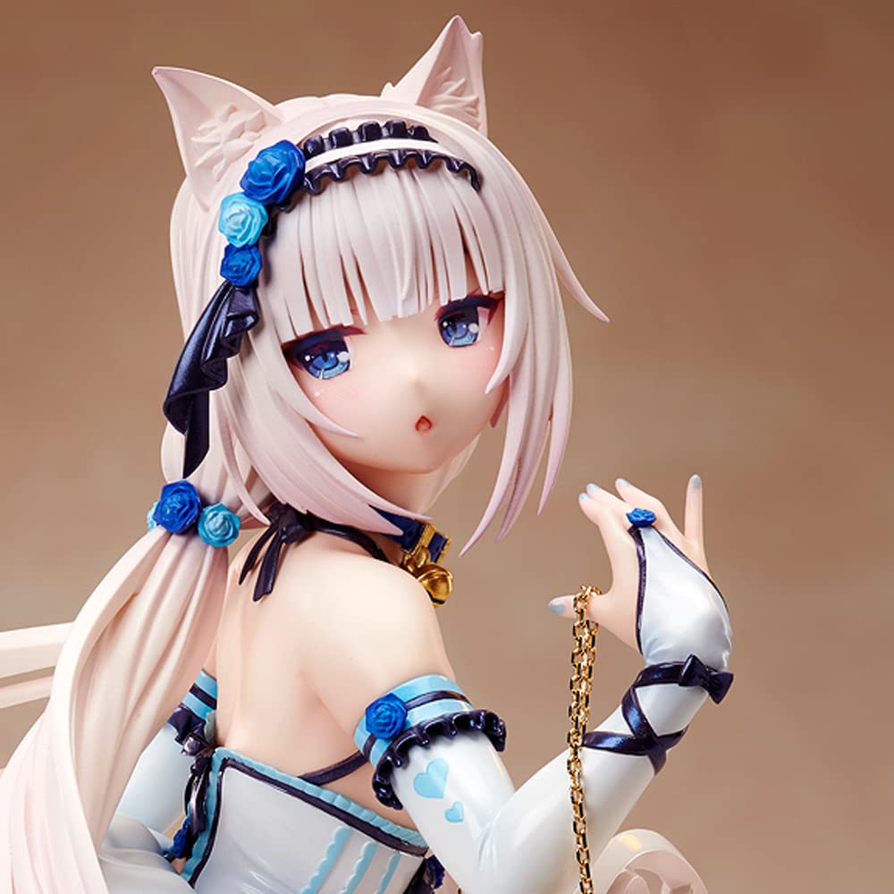 NEKOPARA Vanilla & Chocola 1/7 Scale Removable Clothes Anime Figure - 9.4inch/24cm Collectible Statue for Anime Fans & Model Enthusiasts - Perfect for Display, Gift Giving & Anime Collections