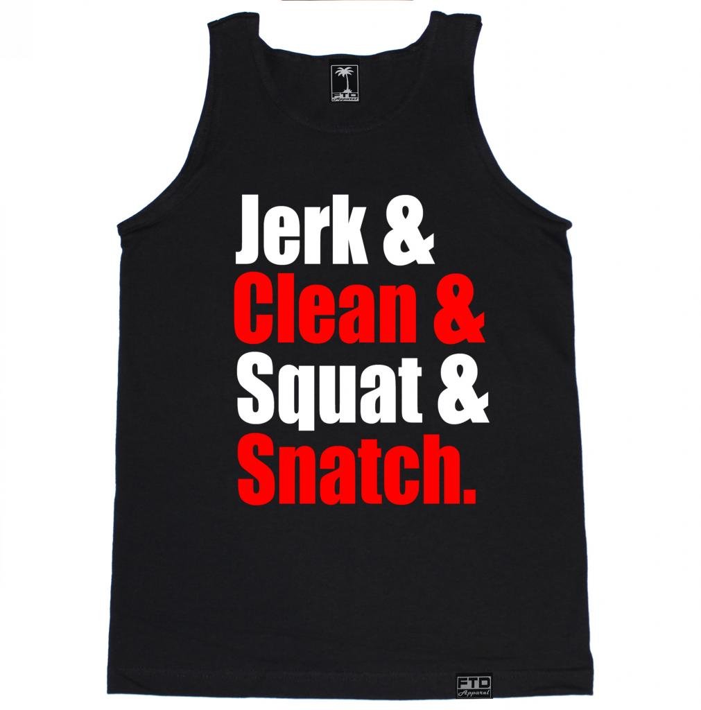 FTD Apparel Men's Workout Tank Top - Gym & CrossFit Training Shirt for Jerk, Clean, Squat & Snatch - Breathable & Lightweight for Weightlifting & Fitness Training