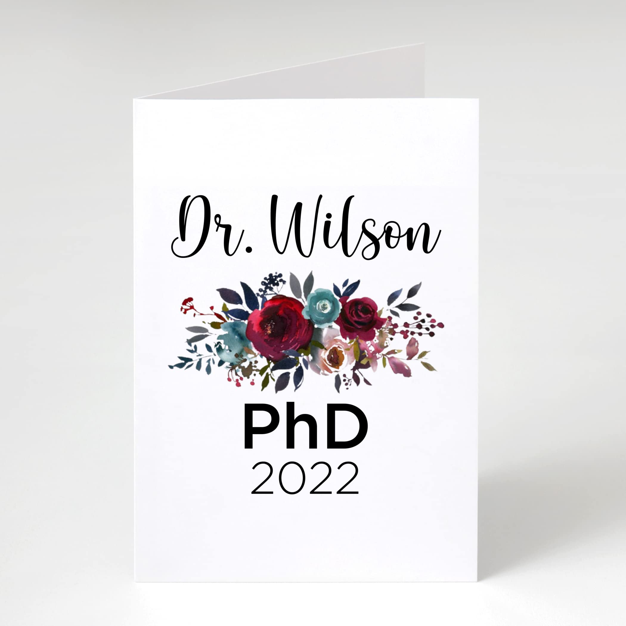 Personalized PhD Graduation Card for Daughter - Doctorate Degree Congratulations Greeting Card - Class of 2021 Graduation Gift - From Mom to Son - Perfect for Graduation Ceremonies & Academic Achievements