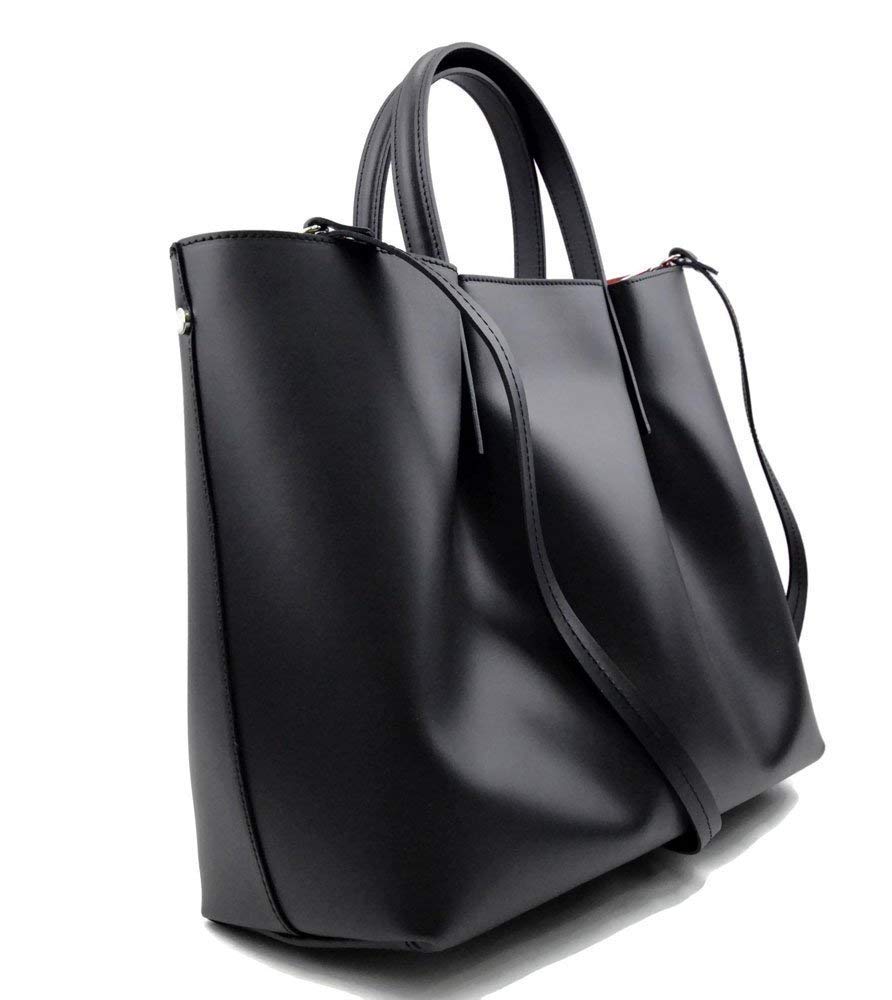 Genuine Leather Shoulder Bag for Women - Stylish Tote, Hobo & Crossbody Handbag in Black - Perfect for Work, Travel & Everyday Use