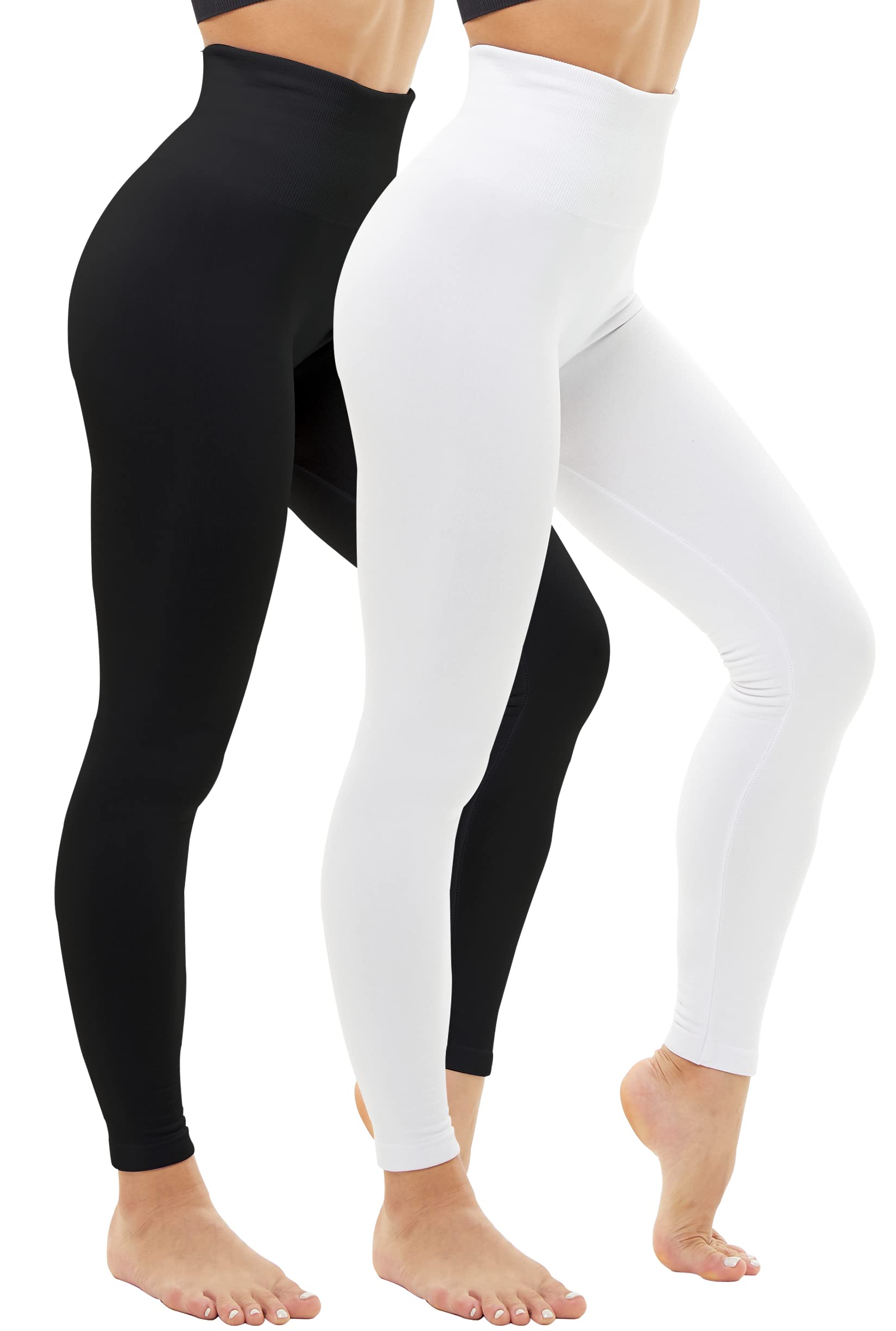 **DINNAPE Fleece Lined Leggings for Women - Thick High Waisted Winter Warm Leggings - Perfect for Cold Weather, Yoga, Running & Outdoor Activities**