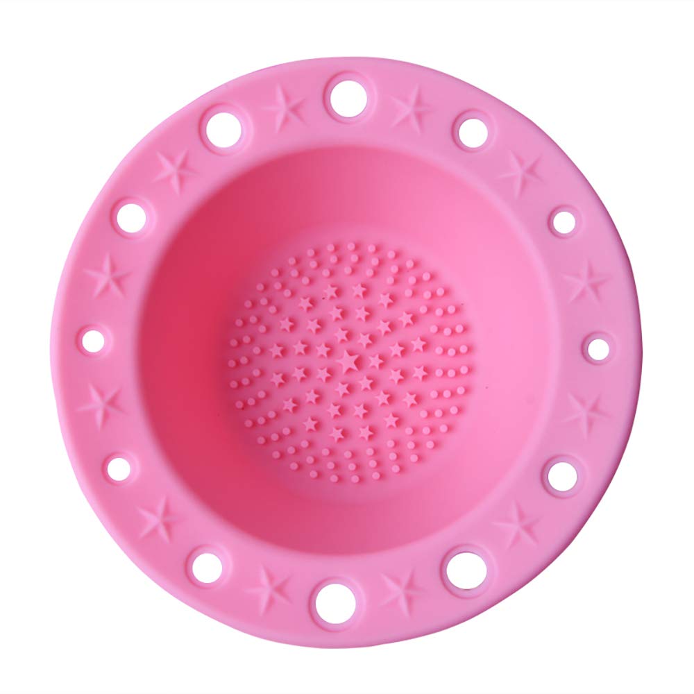 1 Pc Silicone Makeup Brush Egg Cleaner - Gentle Scrub Board for Cleaning Cosmetic Brushes - Perfect for Home & Professional Makeup Brush Care