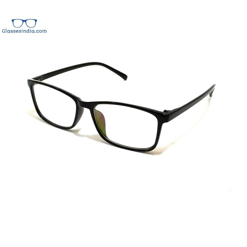 Anti Blue Light Computer Glasses - Rectangle Blue Light Blocking Eyewear for Screen Use (2392Bk) | Reduce Eye Strain for Office Work, Gaming & Digital Device Protection