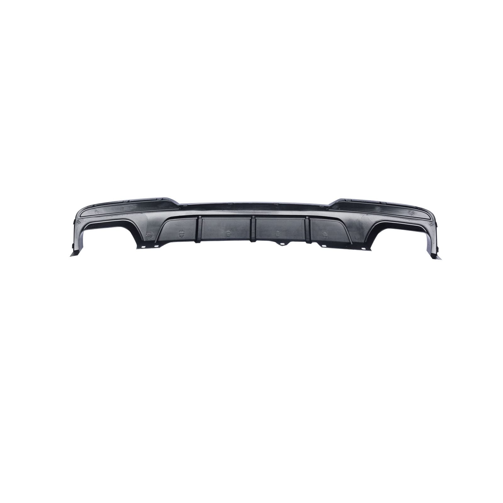 NINTE Rear Diffuser for 2011-2016 BMW 5-Series F10 520i 528i 535i 550i - MP Style Gloss Black Rear Bumper Lip with Dual Exhaust Cutouts - Perfect for Car Upgrades & Performance Enhancement