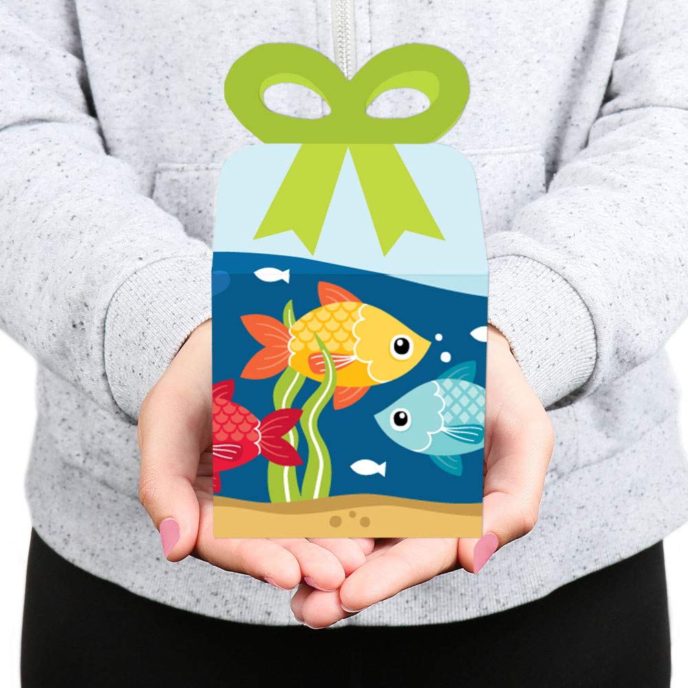 Let’s Go Fishing Gift Boxes - 12pcs Fish Theme Party Favors for Birthdays & Baby Showers