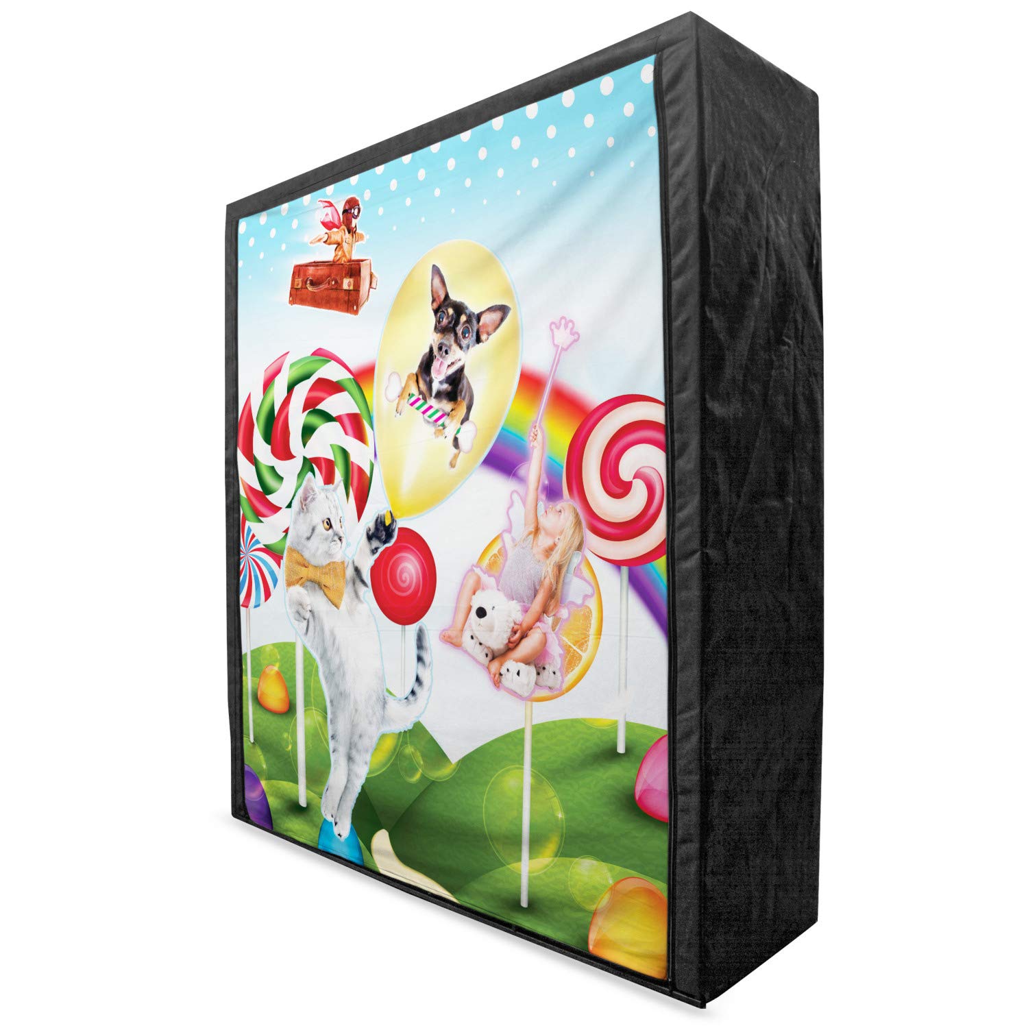 Ambesonne Animal Print Portable Fabric Wardrobe - 59