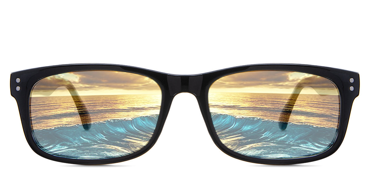 Yael Men Prescription Tinted Glasses - Blue Light Blocking & UV Protection for Work, Gaming & Reading - Stylish & Comfortable Eyewear for Men