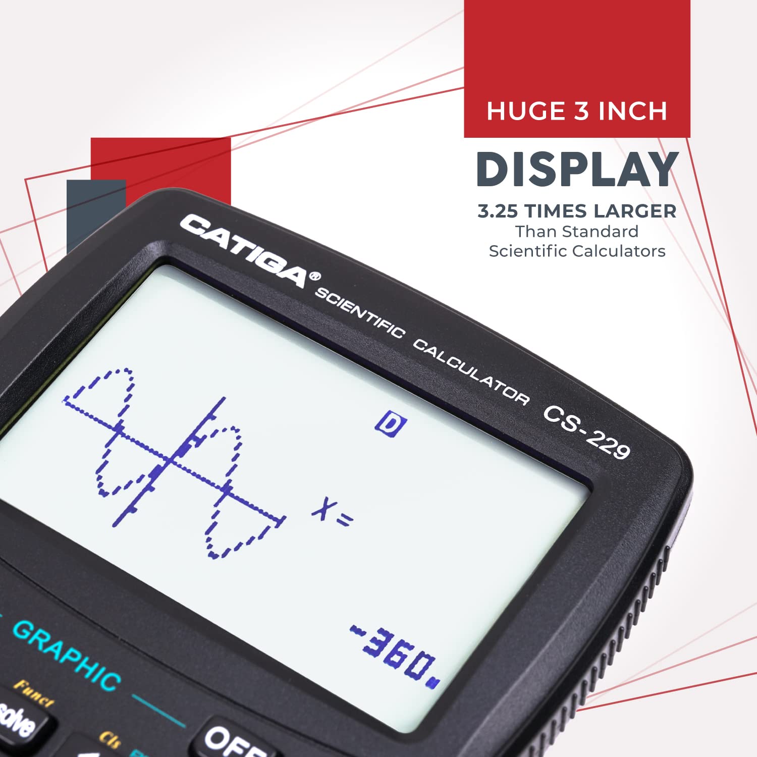 CS 229 Scientific Calculator with Graphing Function - Multiple Modes for Beginners & Advanced Users | Perfect for High School, College & Engineering Students