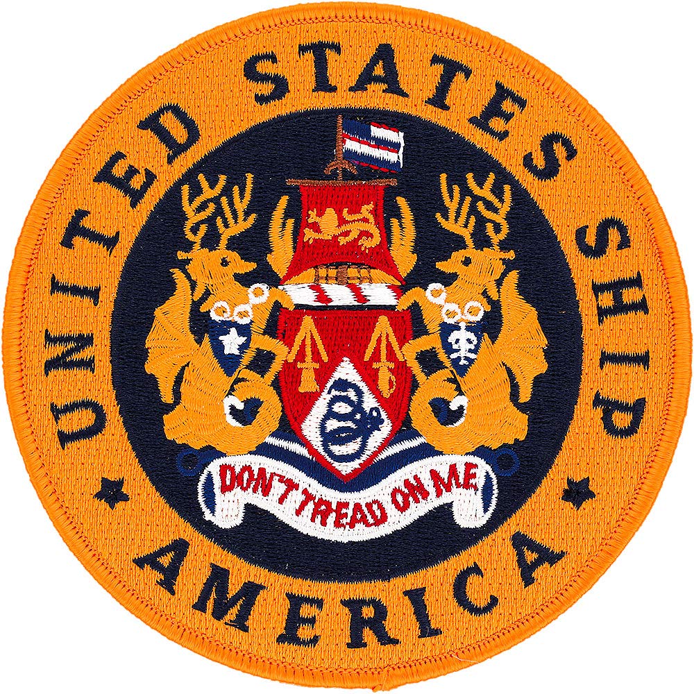 USS America Ship Patch - Full Color Embroidered Military Badge for Collectors & Veterans | Perfect for Jackets, Hats & Memorabilia Display