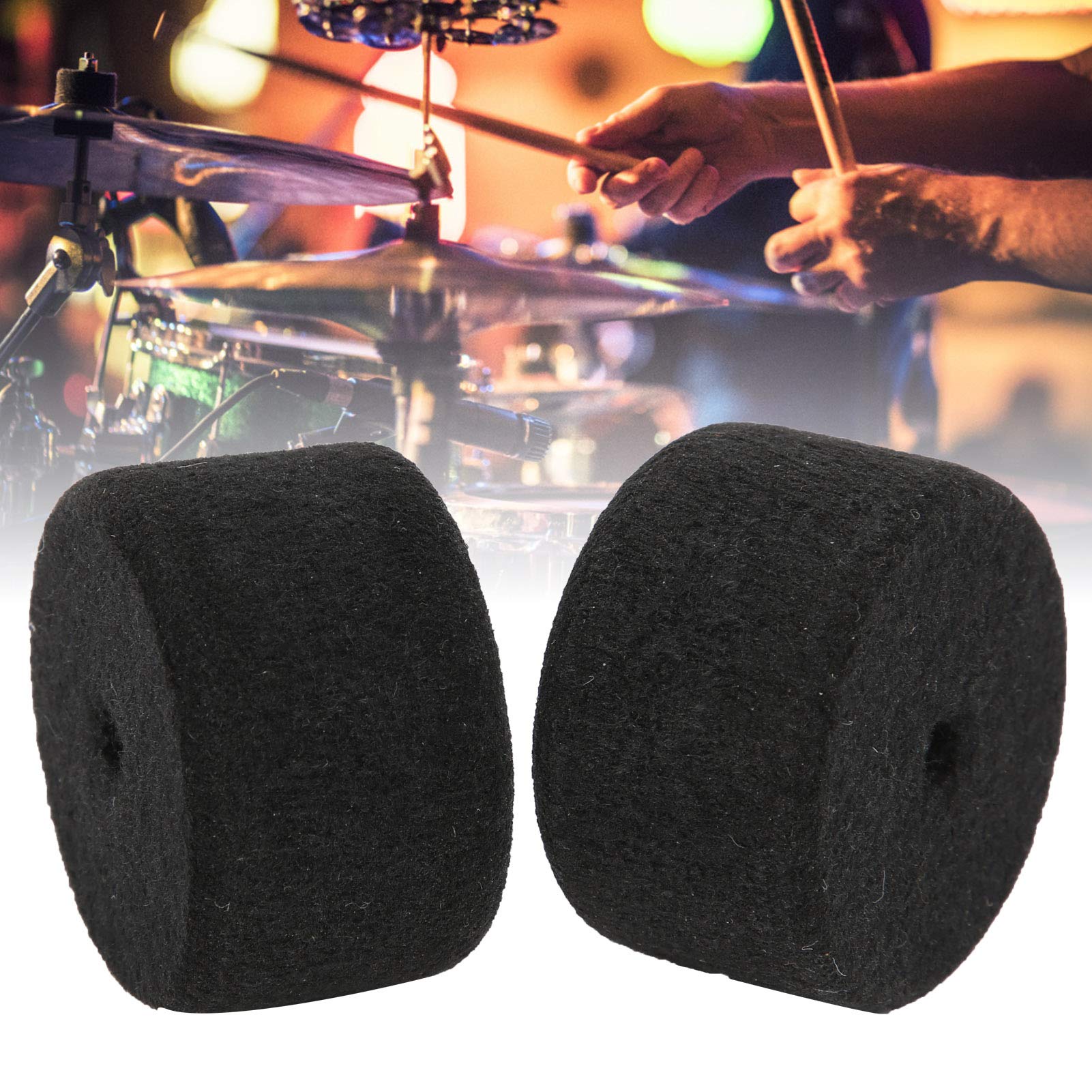 Premium Drum Pedal Beater Head with Soft Felt Stand & Washer - Heavy-Duty Replacement Accessory for Drum Kits - Perfect for Rock, Jazz & Studio Drumming
