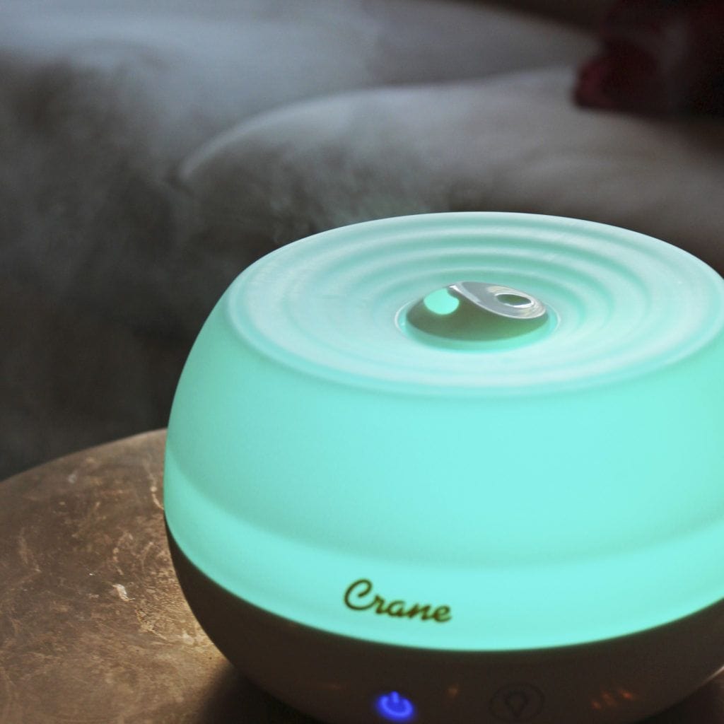 0.2 Gal 2-in-1 Ultrasonic Cool Mist Humidifier & Essential Oil Diffuser for Small Rooms - Compact Air Moisturizer with Aromatherapy Function for Bedroom, Office, Nursery | White