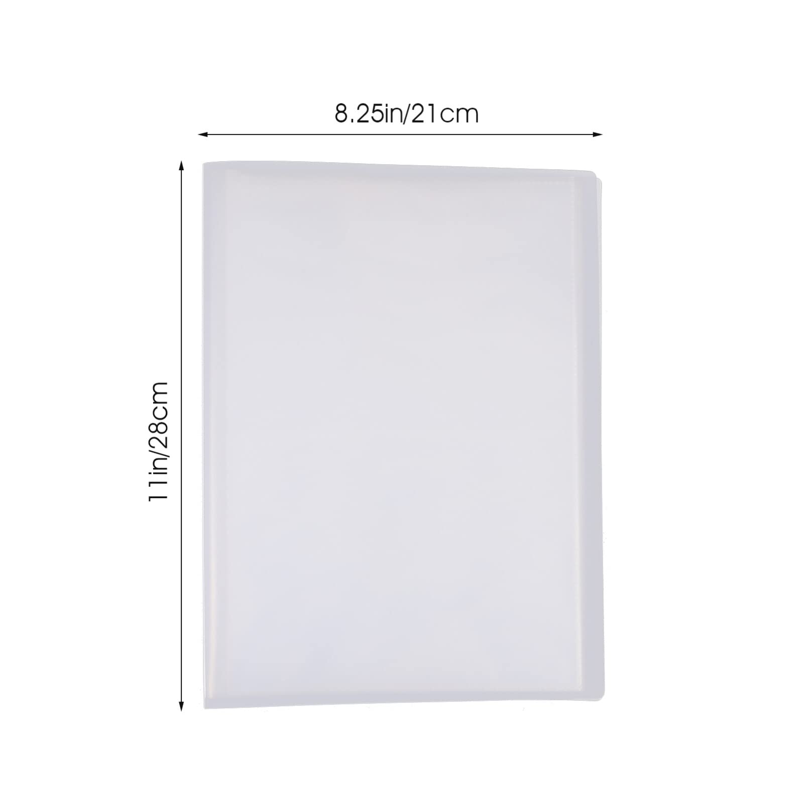 EXCEART Clear Stamp Storage Bags - Decorative Folders for Wedding Stamps, Photo Album Seal Bags, Stamp Collection Pockets & Postcard Organizer - Durable PP Plastic for Crafting, Scrapbooking & Stationery Organization
