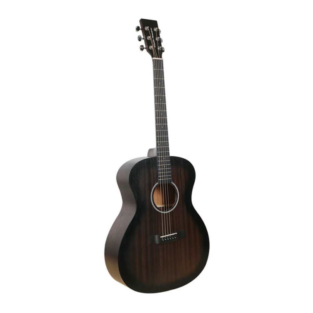 Power Acoustik GTRB RAVEN 41 Inch Handmade Sapele Acoustic Guitar Bundle with Case, Strap, Picks & Tuner - Perfect for Beginners, Travel & Campfire Performances