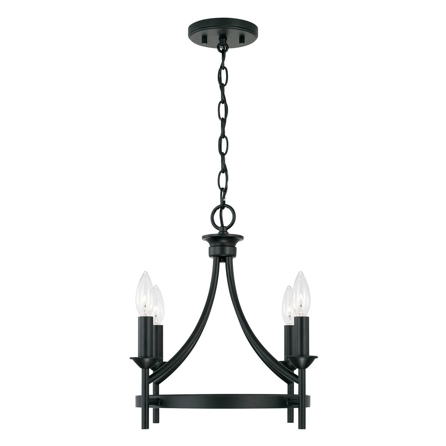 Capital Lighting 4-Light Semi Flush Mount Ceiling Fixture - Modern Brushed Nickel Finish for Bedroom, Hallway & Dining Room Lighting