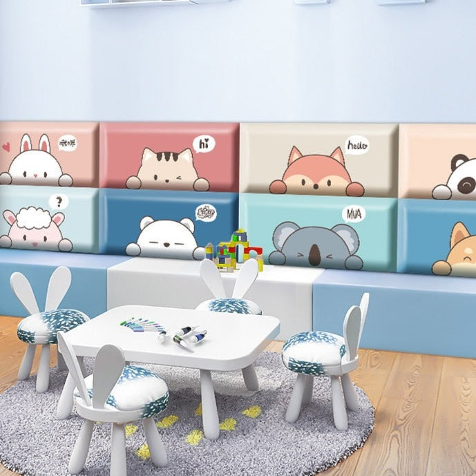 Soft Jungle Sloth Wall Padded Safety Cushions for Kids - Non-Toxic Nursery Decor & Playroom Protection - Perfect for Toddler Bedrooms, Daycare Centers, and Play Areas