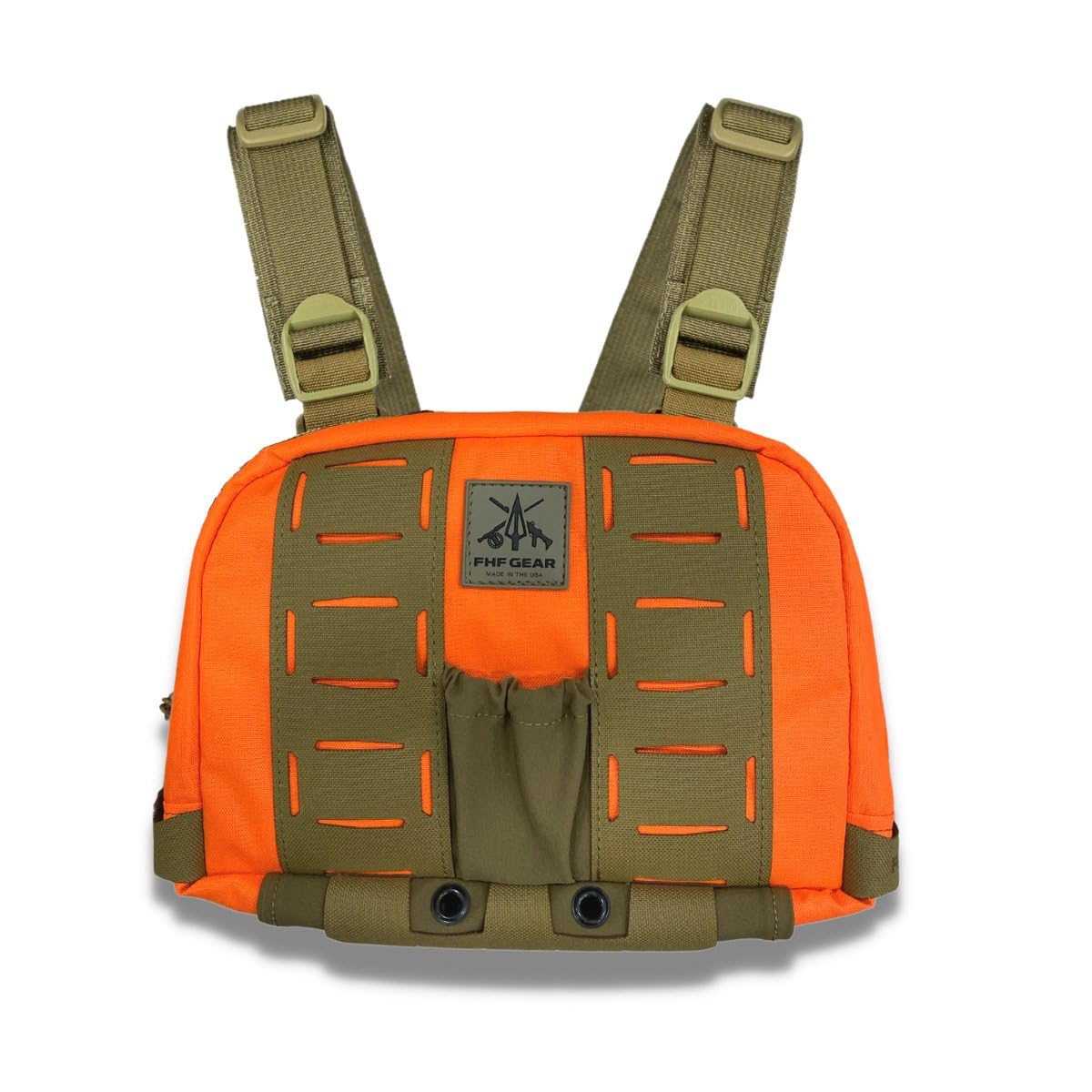 FHF Gear Tactical Chest Rig - Adjustable Molle Vest for Airsoft, Hunting & Outdoor Activities | Durable Military Style Load Bearing Equipment