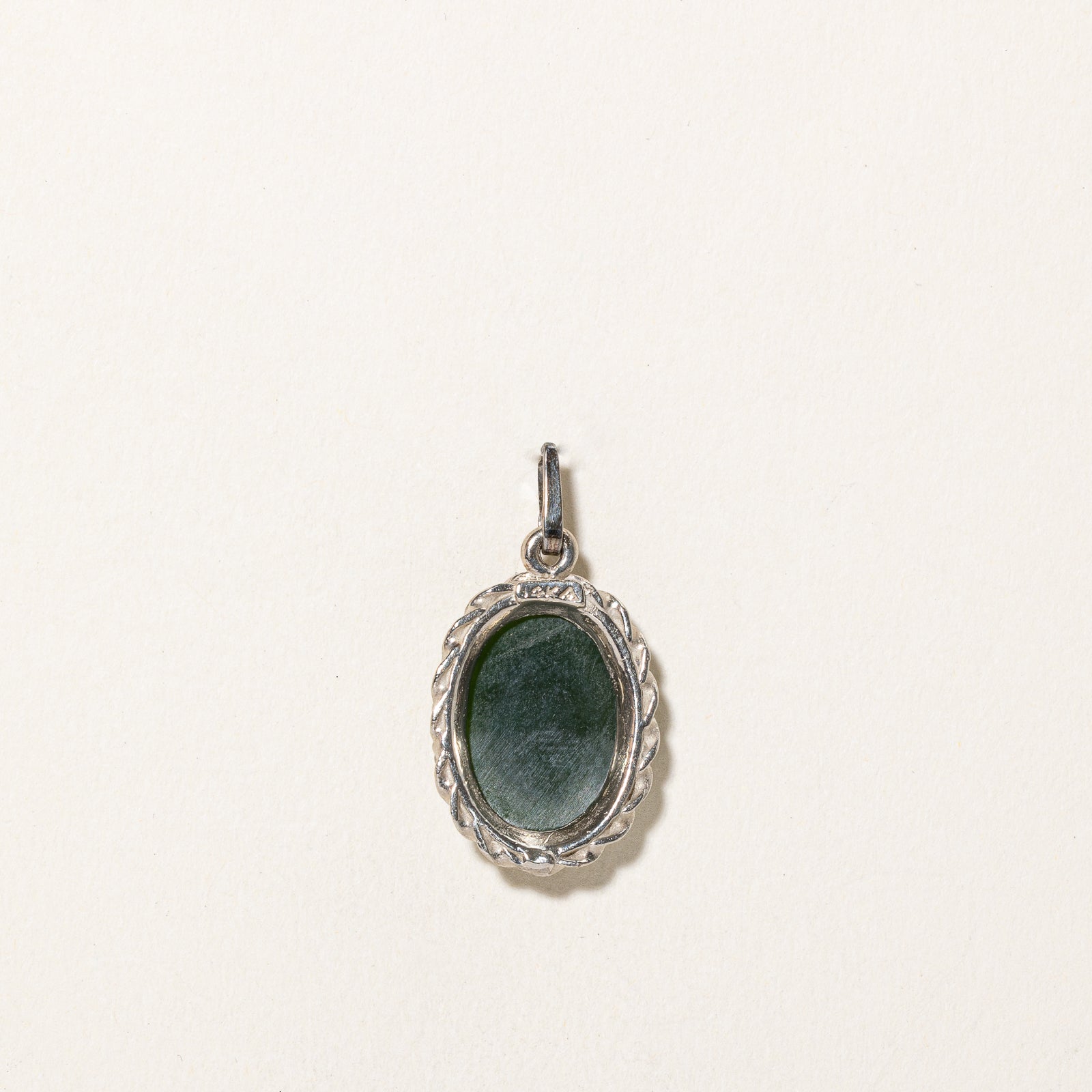 4.80ct Oval Cabochon Nephrite Jade Pendant - Natural Green Gemstone Jewelry for Women, Handmade Necklace Gift for Mother's Day & Birthday | Spiritual Healing, Meditation & Fashion Accessory