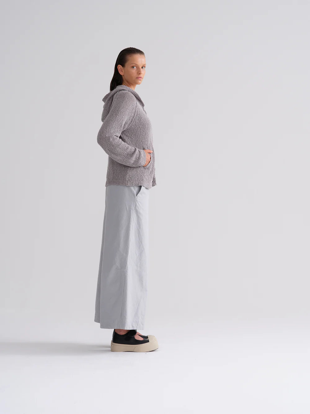 Soft Cotton Linen Hoodie for Men & Women - Breathable Grey Pullover for Casual Wear | Perfect for Outdoor Activities, Lounging & Travel