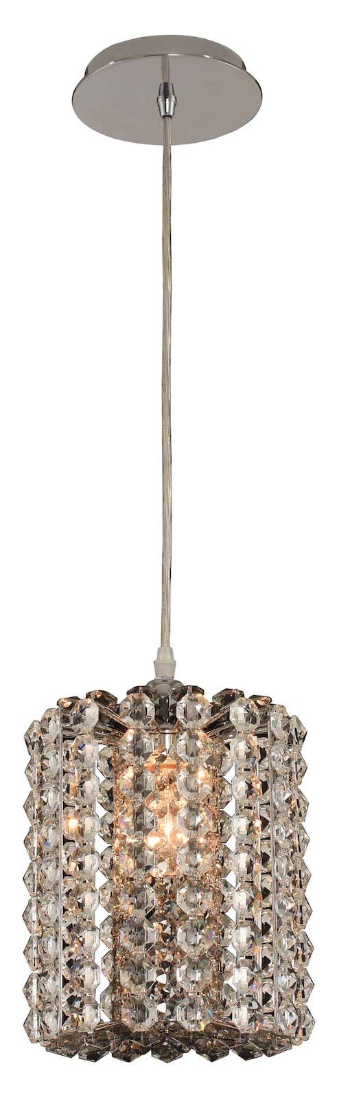Anello 1-Light Mini Pendant in Chrome Finish - Perfect for Kitchen Island, Dining Room, or Entryway Lighting