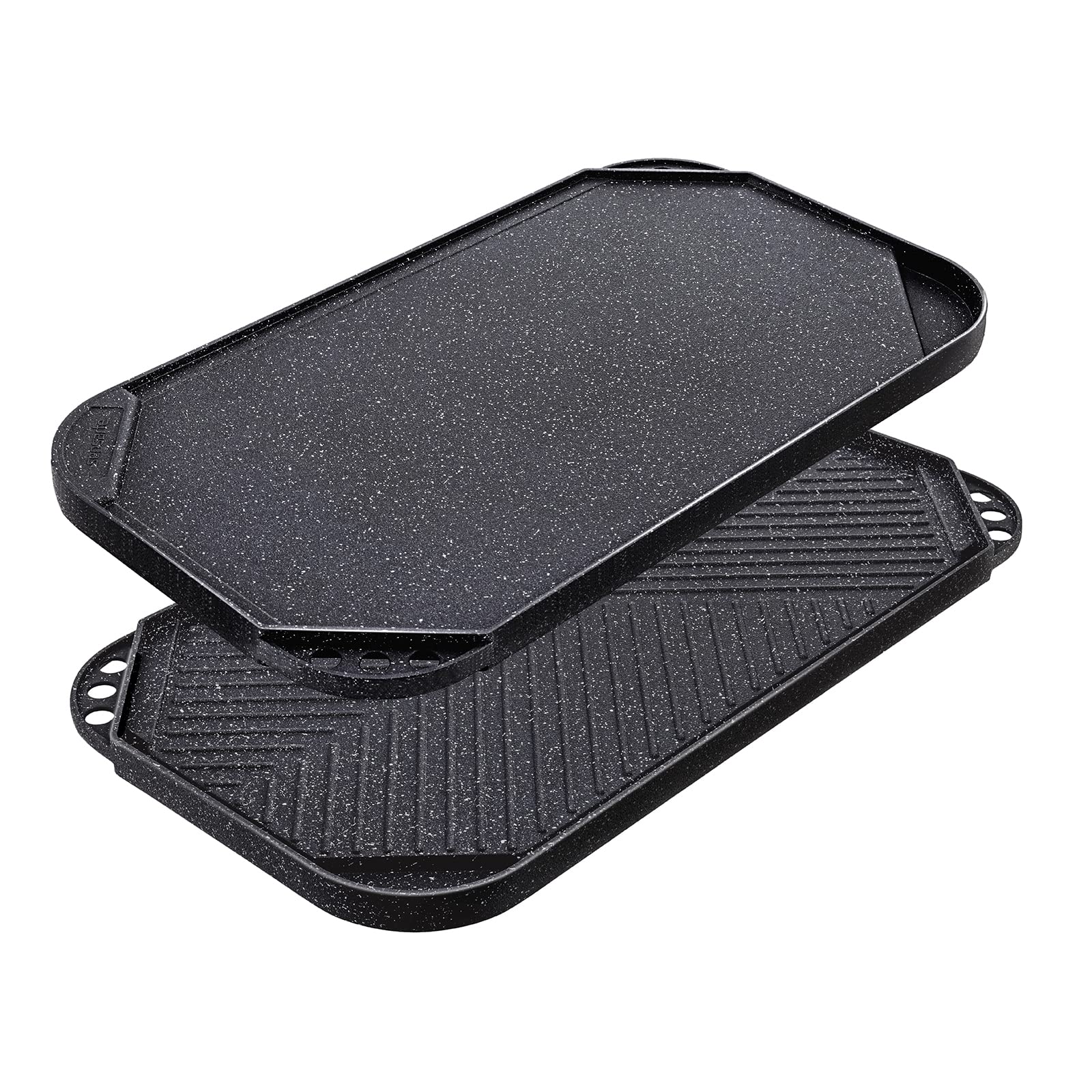 SENSARTE Nonstick Griddle Grill Pan - Reversible Cast Aluminum Grill & Griddle for Stovetop, Camping, BBQ - 19.5