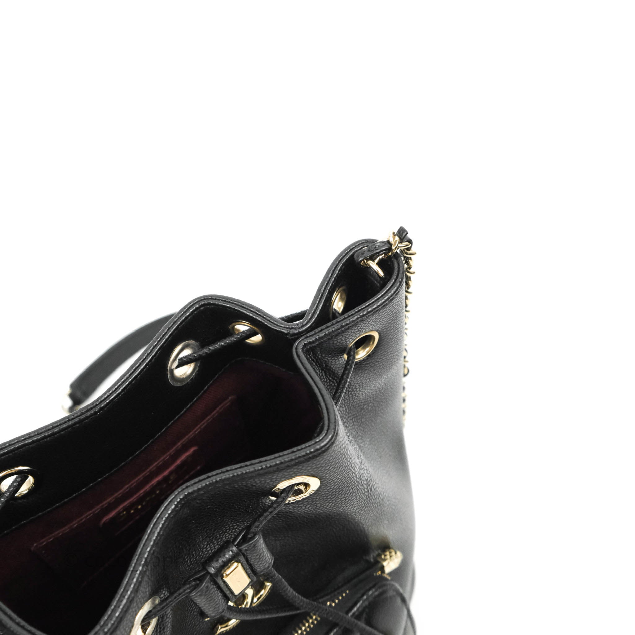 Chanel Caviar Quilted CC Pocket Bucket Bag in Black with Gold Hardware | Luxury Designer Handbag for Women | Perfect for Evening Events, Parties & Special Occasions