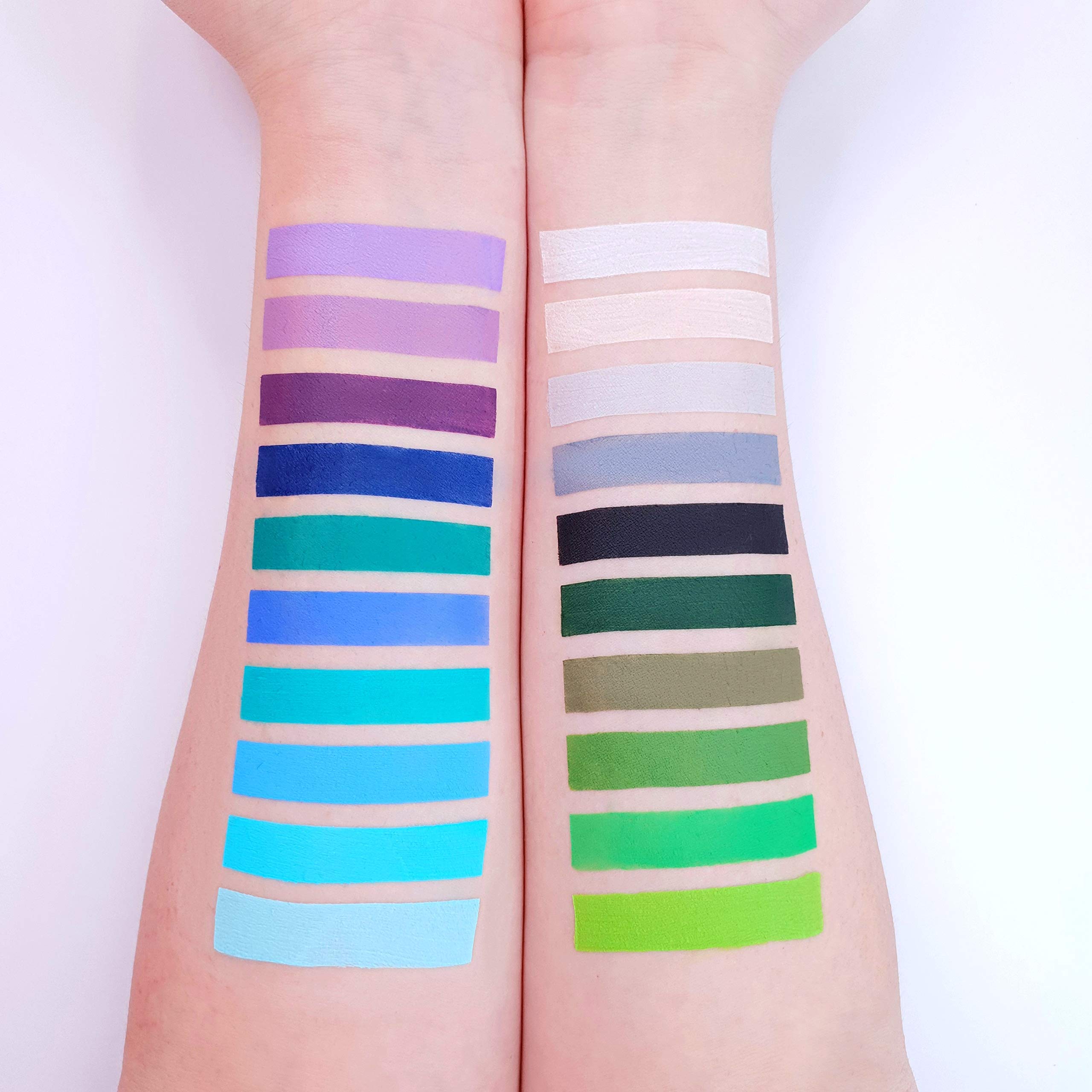 Professional Water-Based Face & Body Paint Cake Pots for Pale Skin - Safe for Adults & Kids - 1.26oz - Perfect for Halloween, Cosplay, Theater & Face Painting Parties