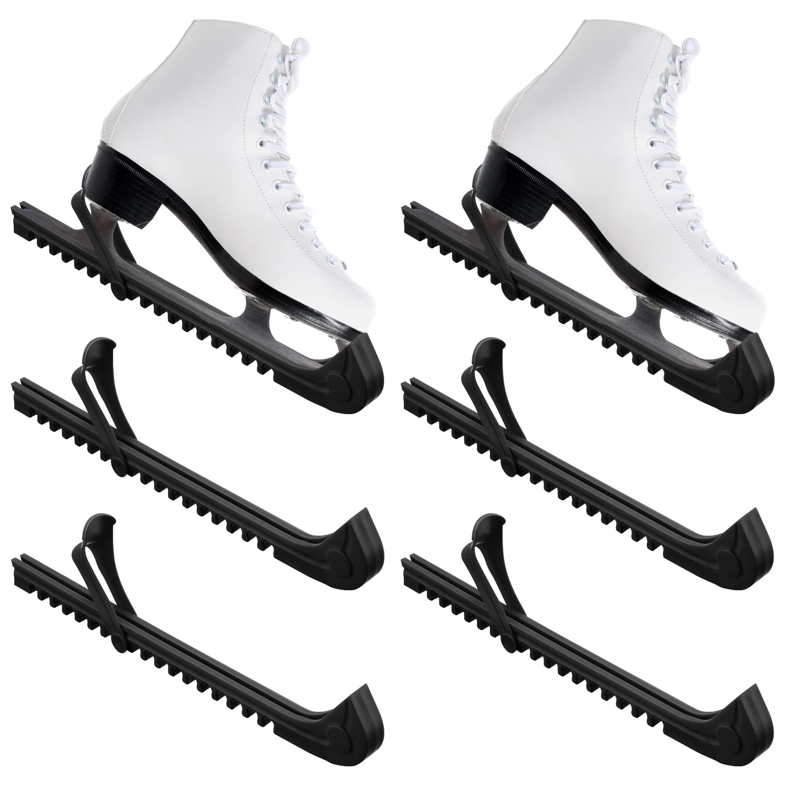Yilloog 6-Pack Adjustable Hockey Skate Blade Covers - Ice Skate Protectors for Kids & Adults - Perfect for Indoor/Outdoor Use & Skate Protection