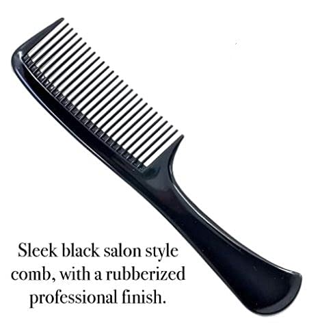OMEY Black Carbon Detangling Hair Brush - Paddle Comb for Long, Wet & Curly Hair - Reduces Hair Loss & Dandruff While Improving Blood Circulation - Perfect for Daily Styling, Salon Use & Travel