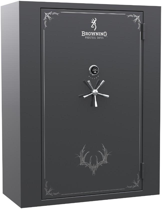 Browning SR65T Silver Series Gun Safe - 64 Gun Capacity, Fireproof & Secure Digital Lock - Ideal for Home, Office & Hunting Safety Storage