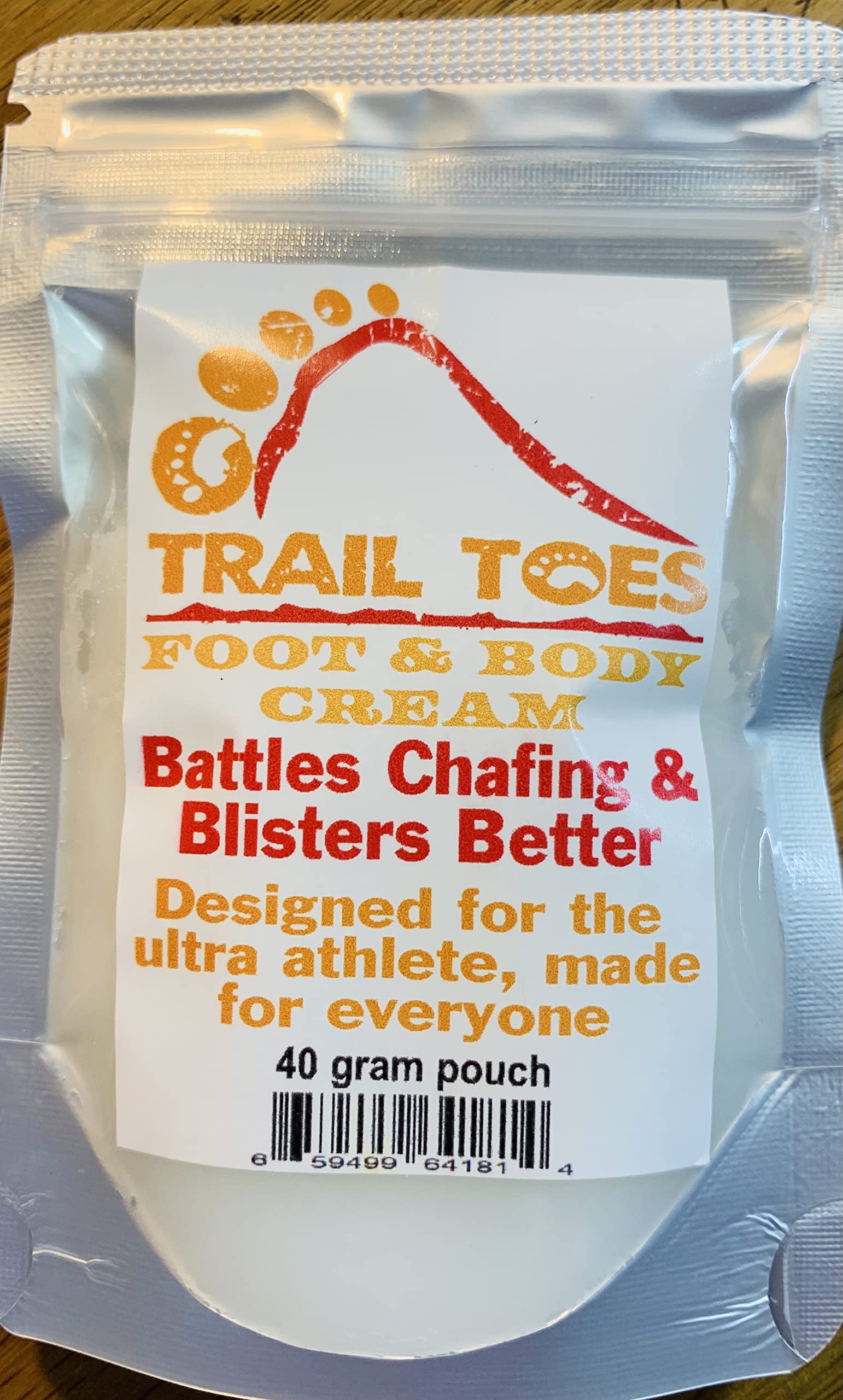 Moisturizing Foot & Body Cream - 40g Travel Size Pouch for Dry Skin Care - Perfect for On-the-Go Hydration & Cracked Heel Treatment