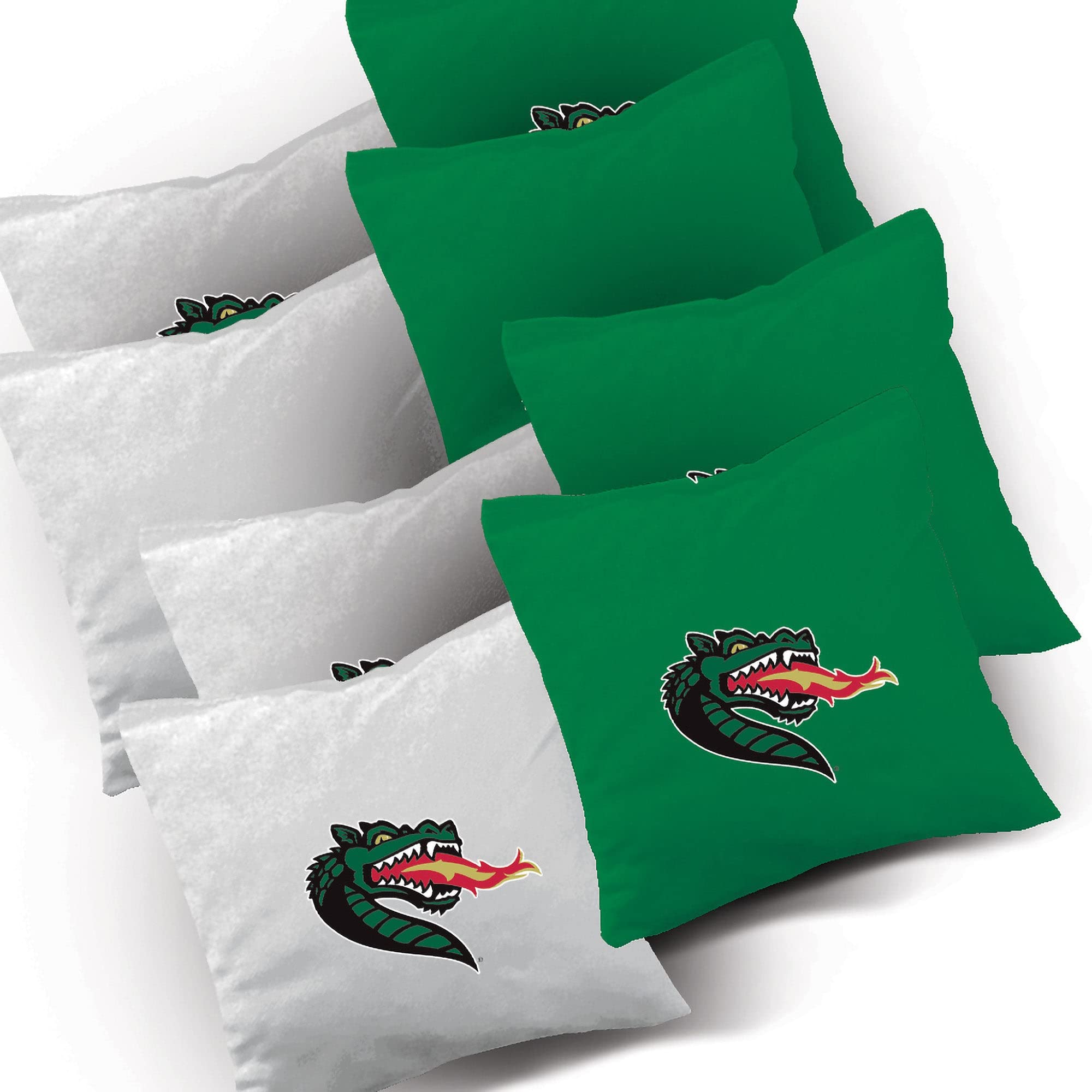 Premium UAB Smoke Cornhole Boards Set - 2 Regulation-Sized Boards & 8 Custom Team Logo Bags | Outdoor Lawn Games, Tailgate Parties, Backyard BBQ Entertainment