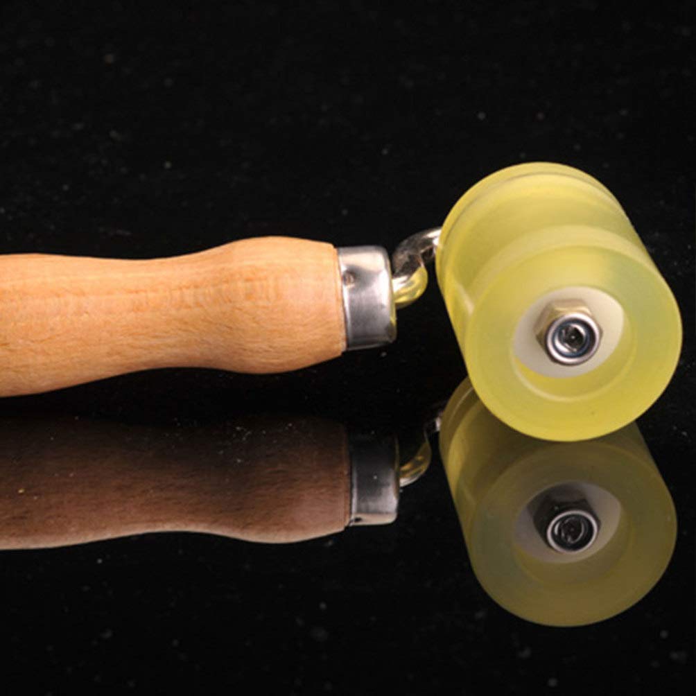 Wallpaper Seam Roller Tool - Wooden Pressure Wheel for Smooth Wallpaper Application - DIY Home Improvement & Wallpapering Projects