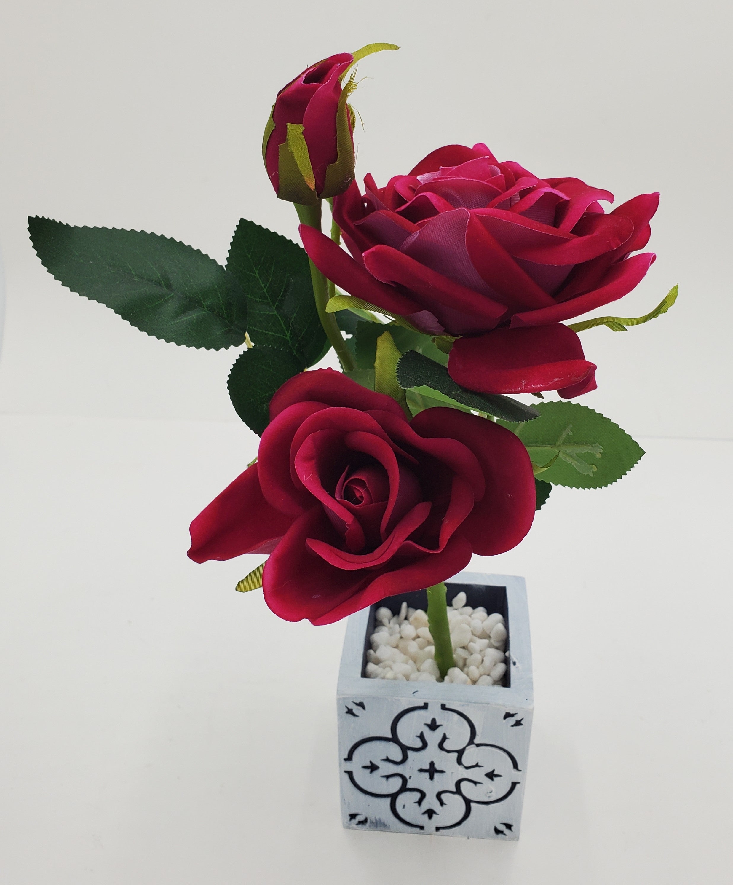 12x2.75 Inch Artificial Rose Flowers - Bulk Silk Fake Roses for Wedding Decor, Home Centerpieces, Party Arrangements and DIY Crafts