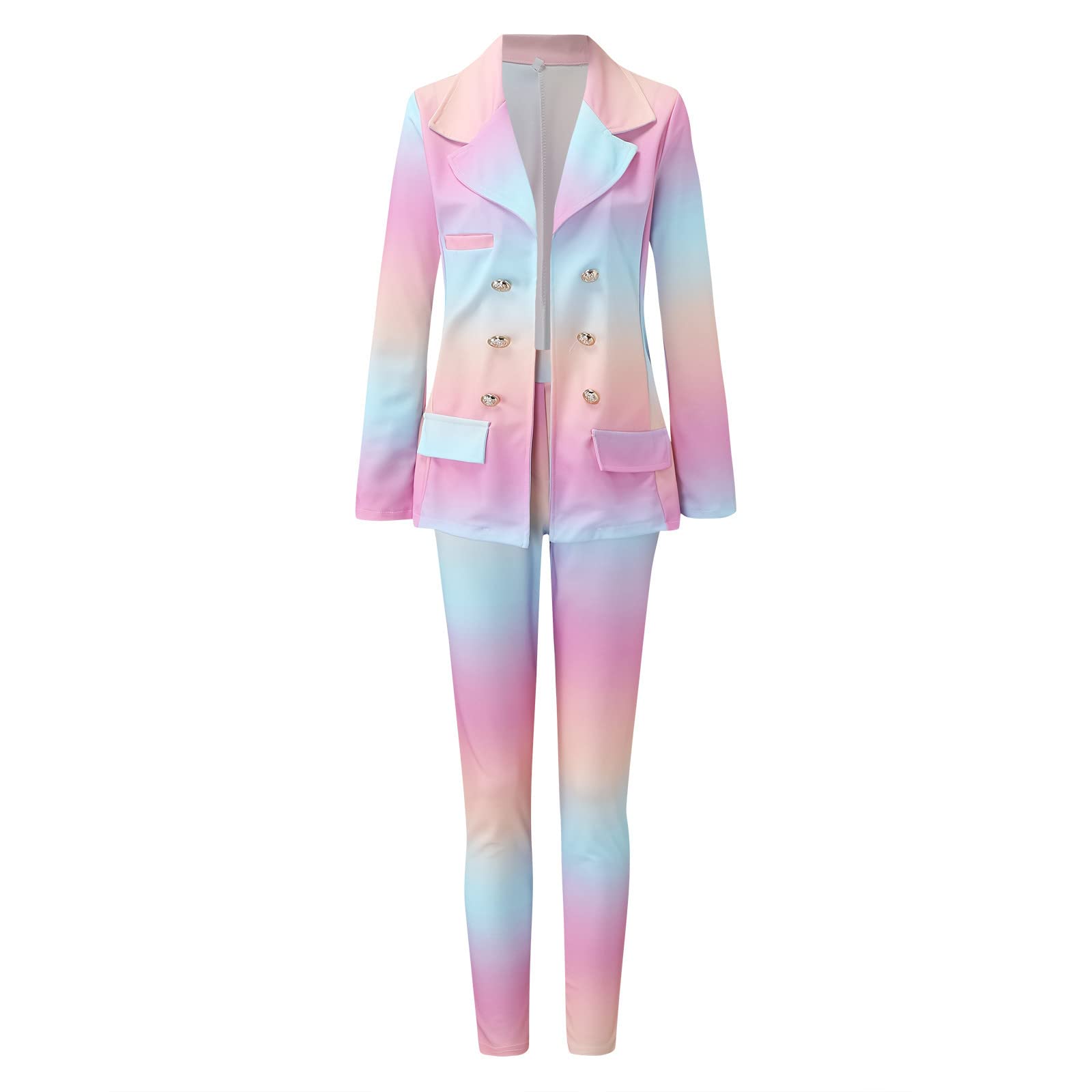 Women's Slim Fit Two-Piece Lapel Suit Set - Formal Office Business Attire with Long Sleeve Jacket & Trousers | Professional Workwear, Business Meetings, Job Interviews, Corporate Events