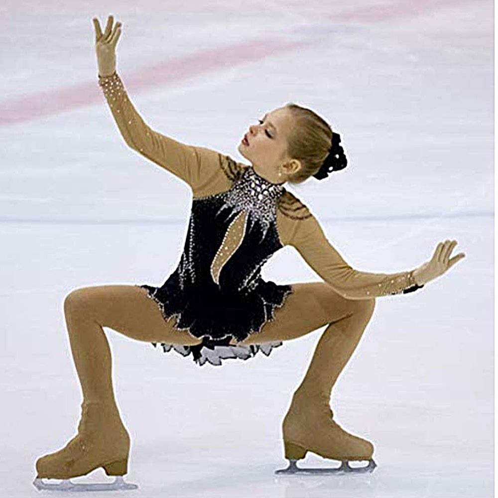 Girls Figure Skating Dress - High Elasticity Competition Skating Wear for Ice Skating Performances & Training