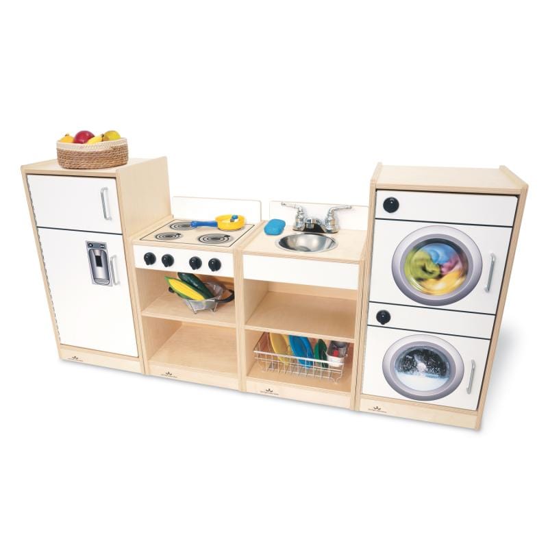 Whitney Brothers Toddler Kitchen Playset - Wooden Pretend Play Cooking Toy for Kids Ages 2-5 | Perfect for Preschool Learning & Imaginative Play at Home or Daycare