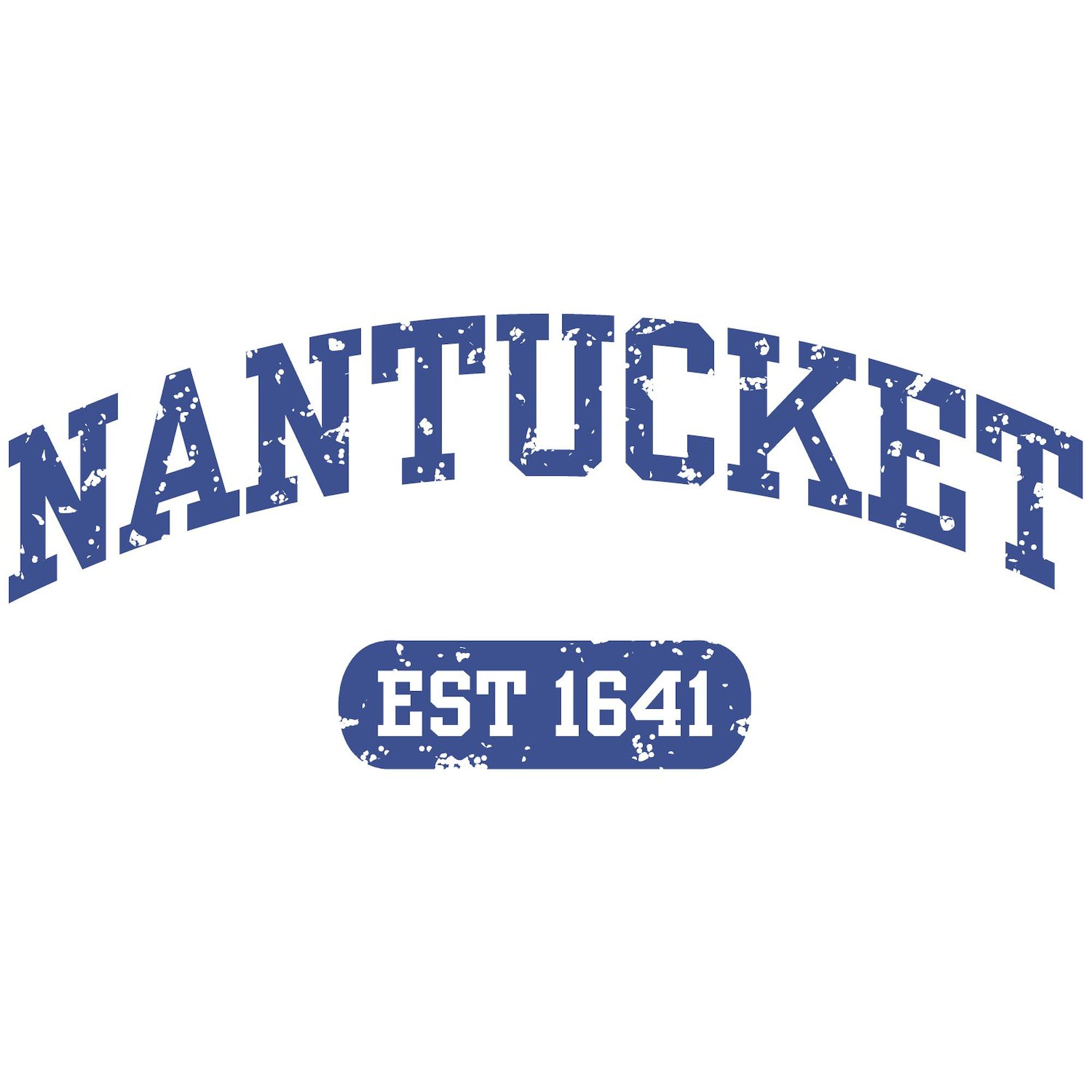 Nantucket EST 1641 Rectangle Bumper Sticker - Waterproof Vinyl Car Decal for Windows, Laptops & Travel Mugs - Perfect for Beach Lovers and Coastal Decor
